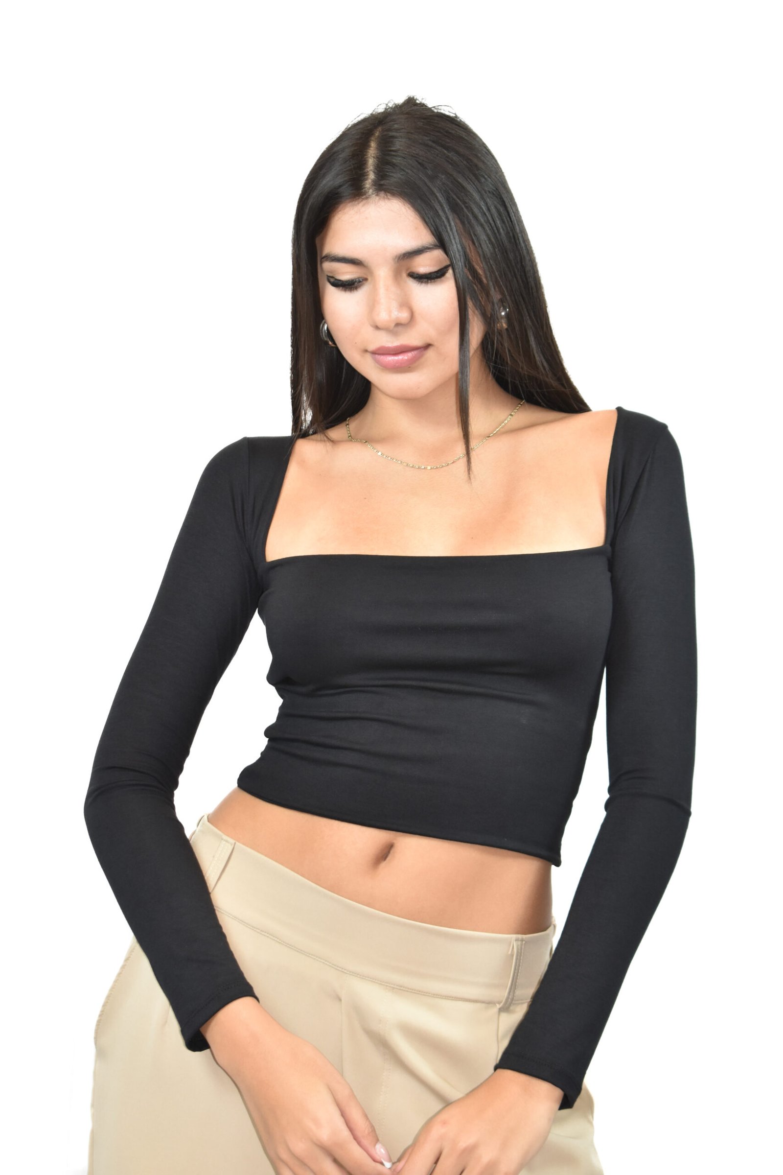 Layna Remera Manga Larga Escote Halter - Image 16